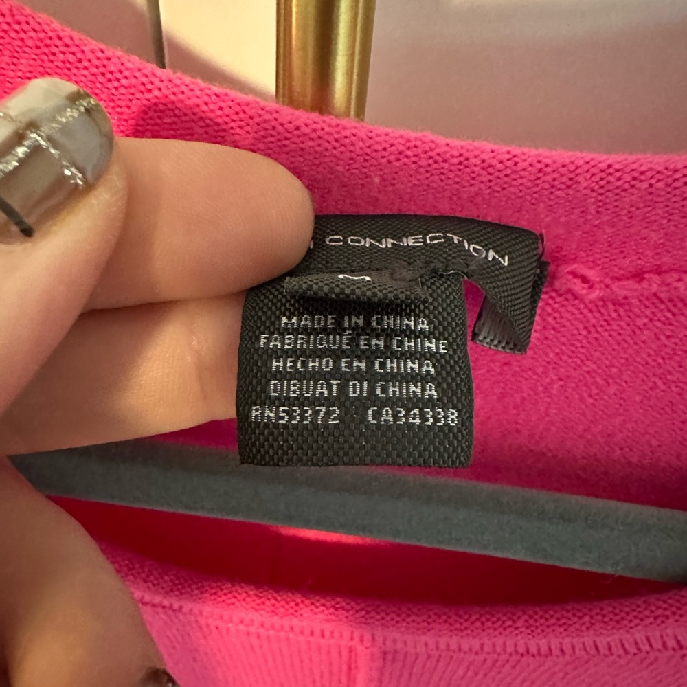 French Connection Women's Pink Sweater - Picture 6 of 7